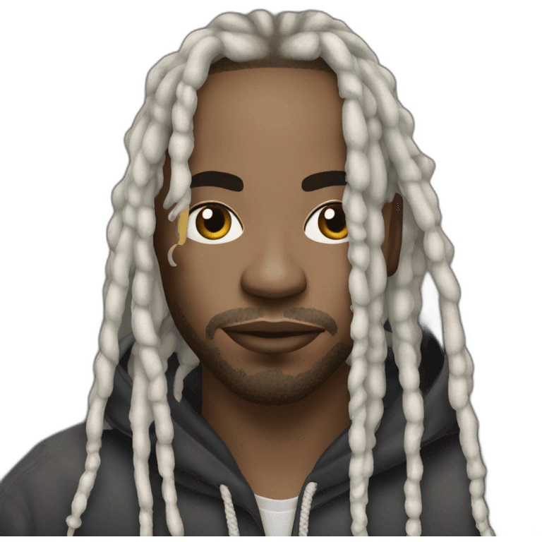 us rapper pop smoke with his dreads emoji