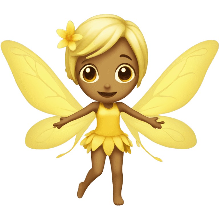 Yellow fairy emoji