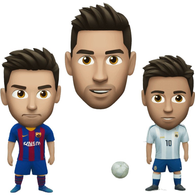 messi vs ronaldo emoji