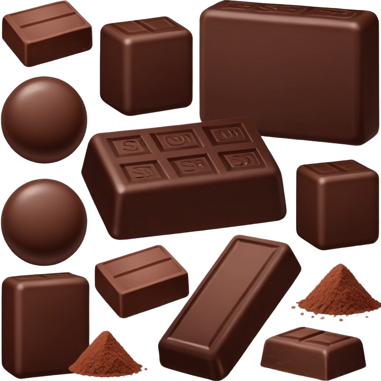 dark chocolate sea salt emoji