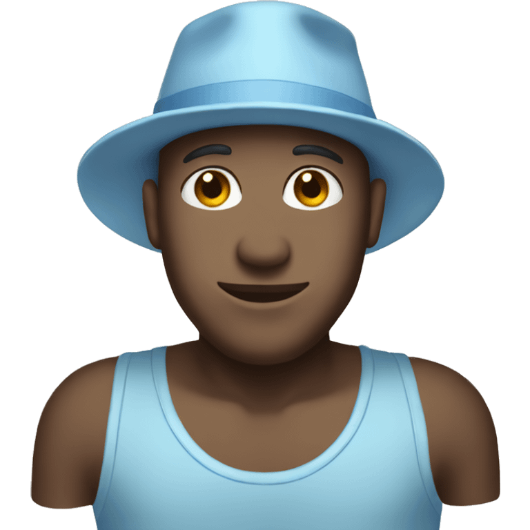 pastel blue hat emoji