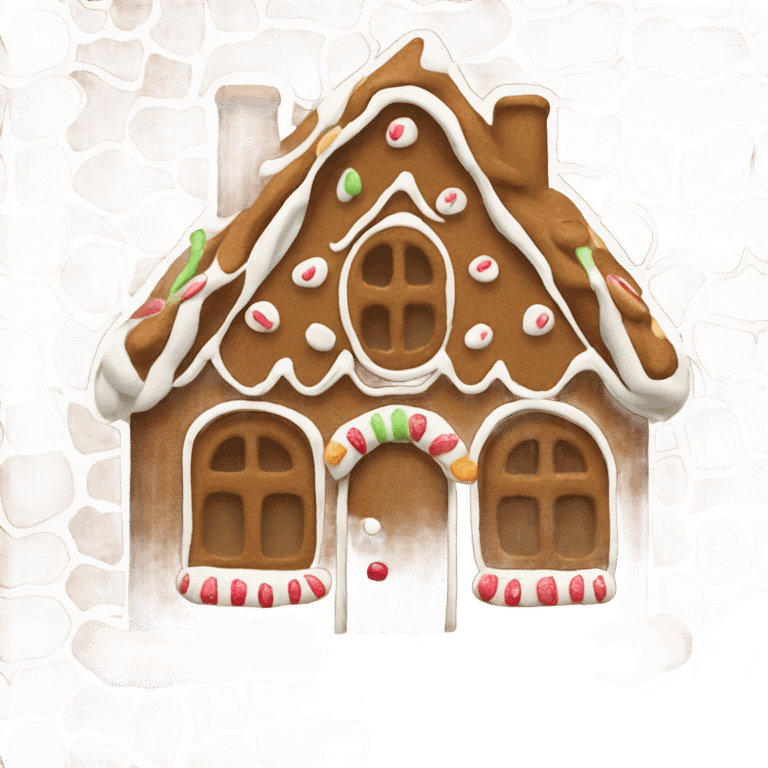 gingerbread house emoji