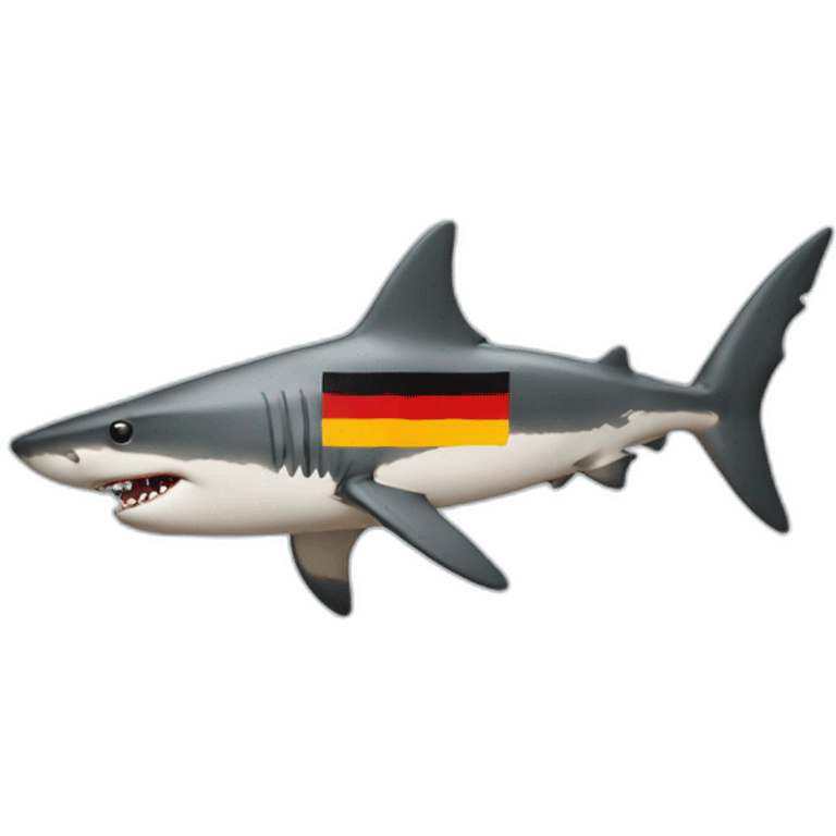 Shark with german flag emoji