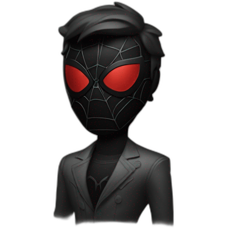 Noir spiderman emoji