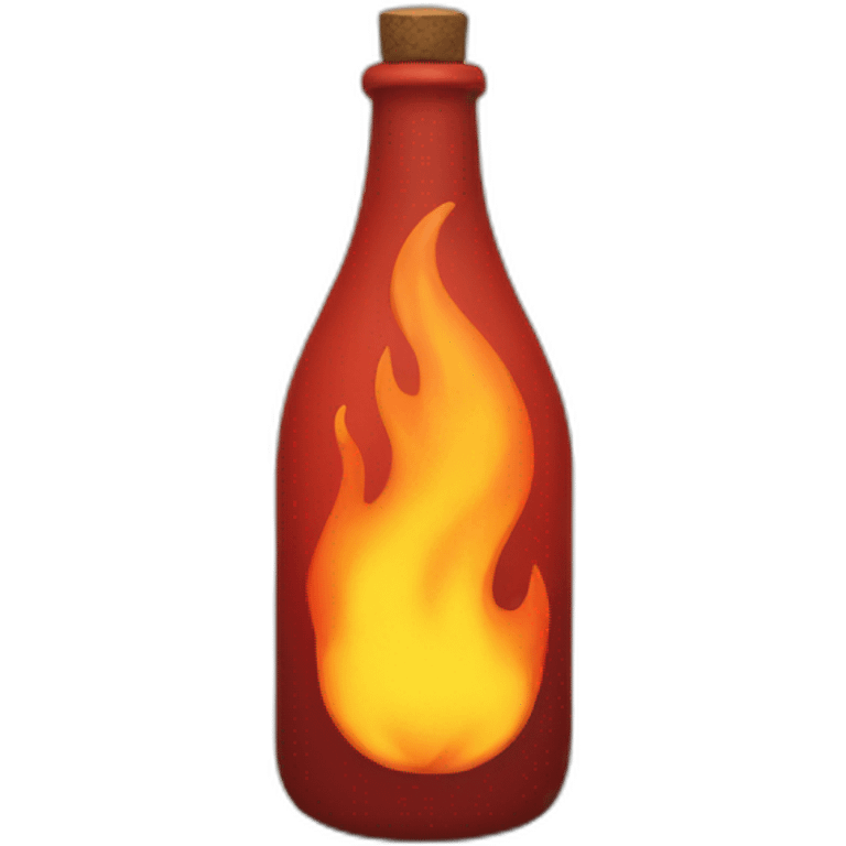 Fire from bottle  emoji