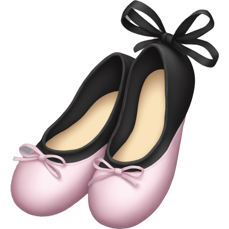 Black ballerina slippers  emoji