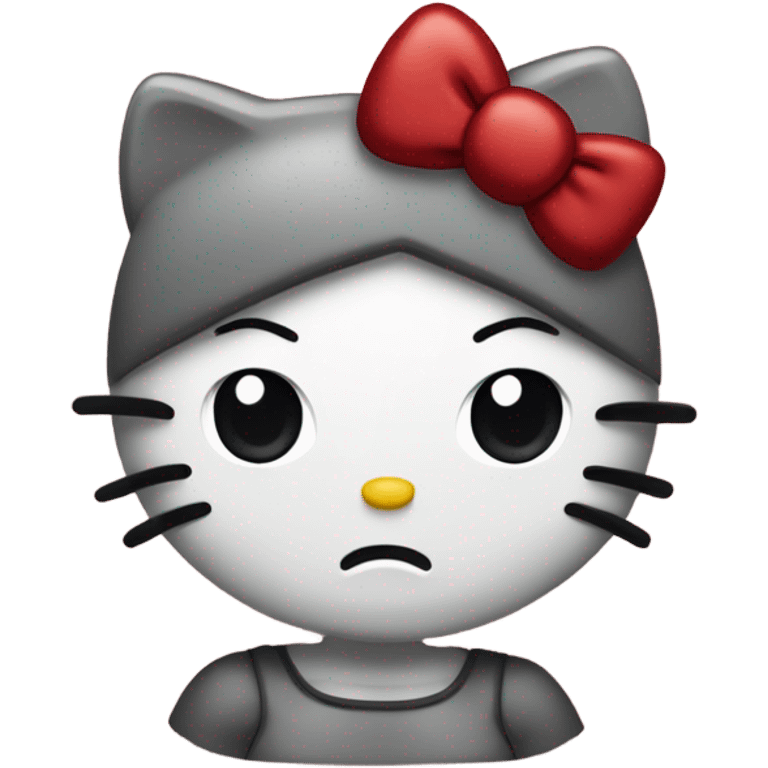 Hello kitty mad emoji