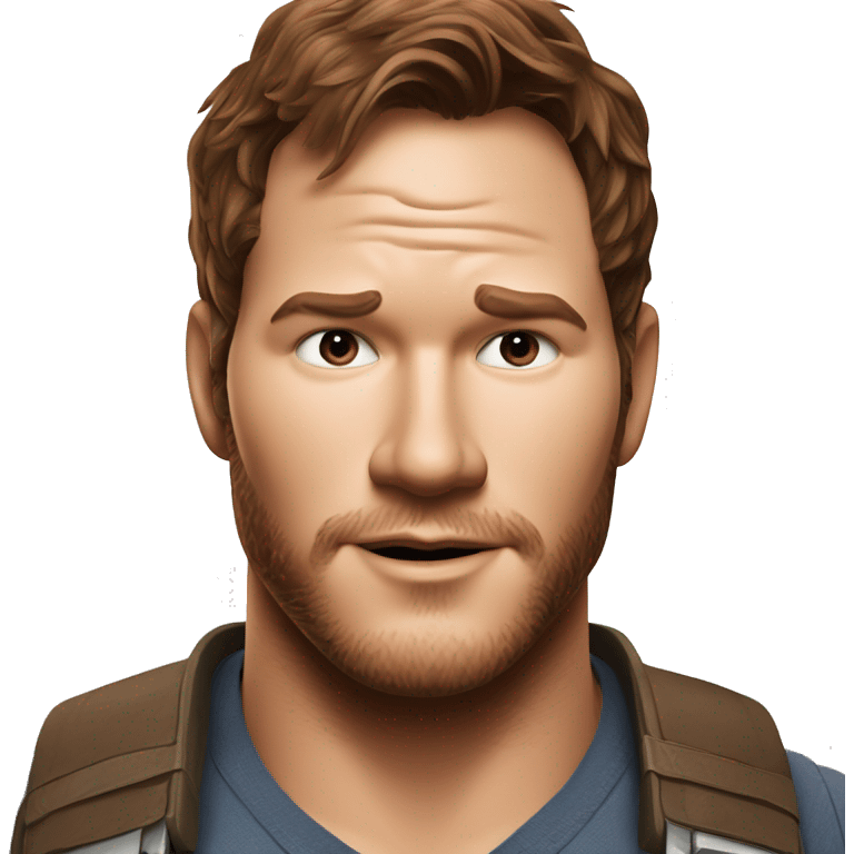 Chris pratt from Jurassic world emoji