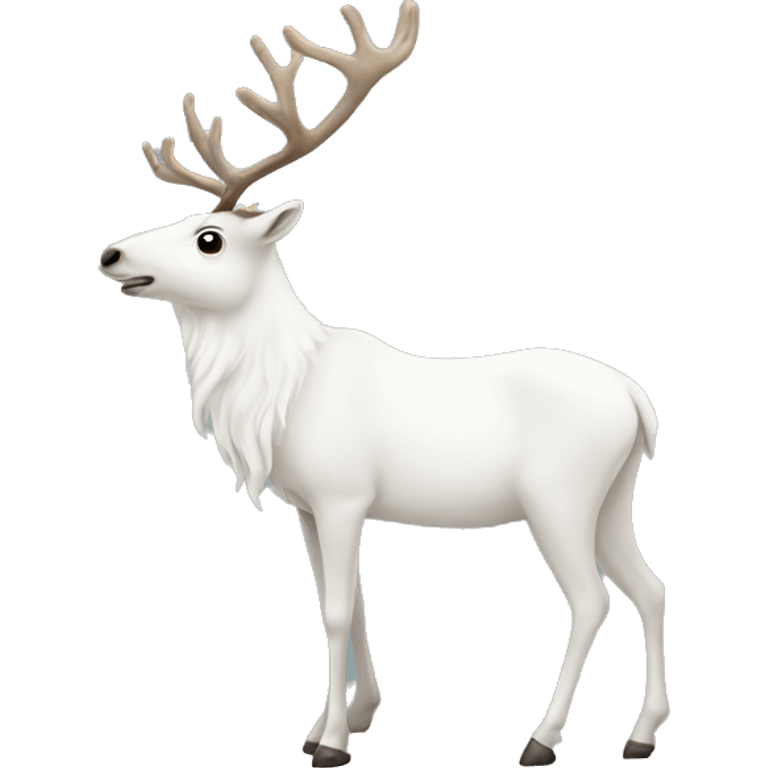 white-reindeer emoji