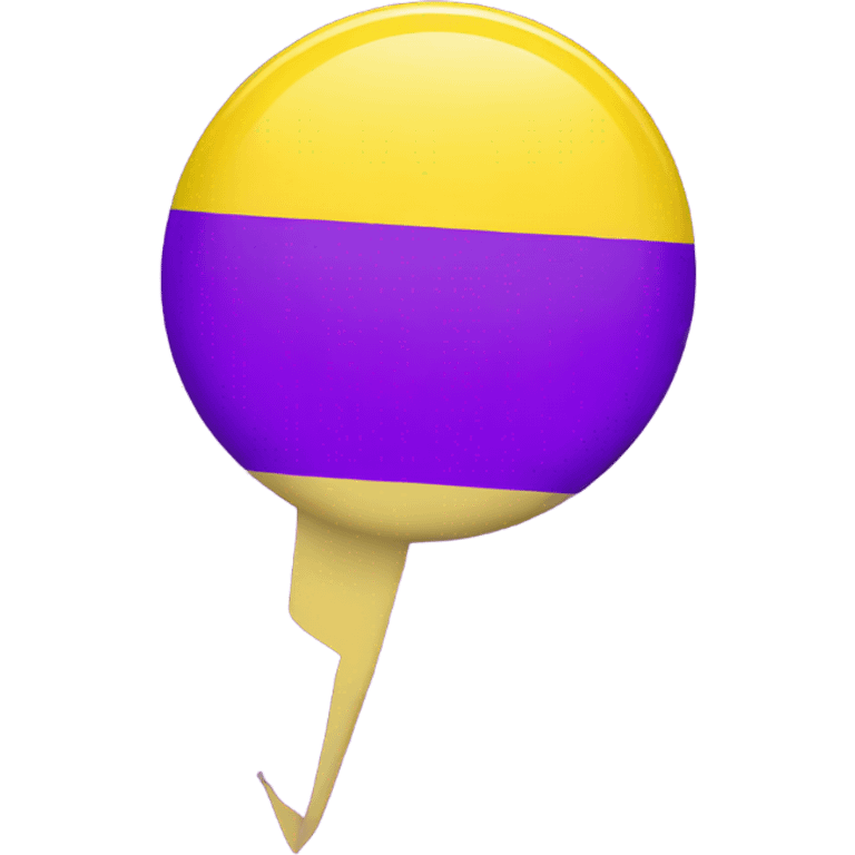 Intersex pride flag with yellow background and purple circle in the middle  emoji