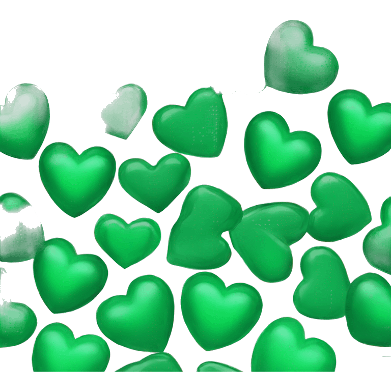 emerald green heart  emoji