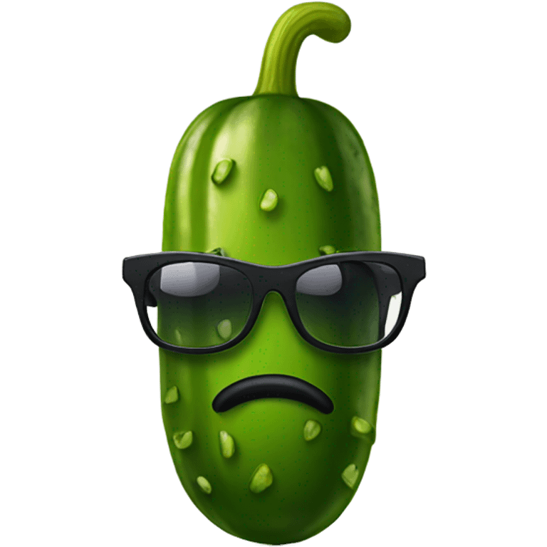 Pickle with sunglasses  emoji