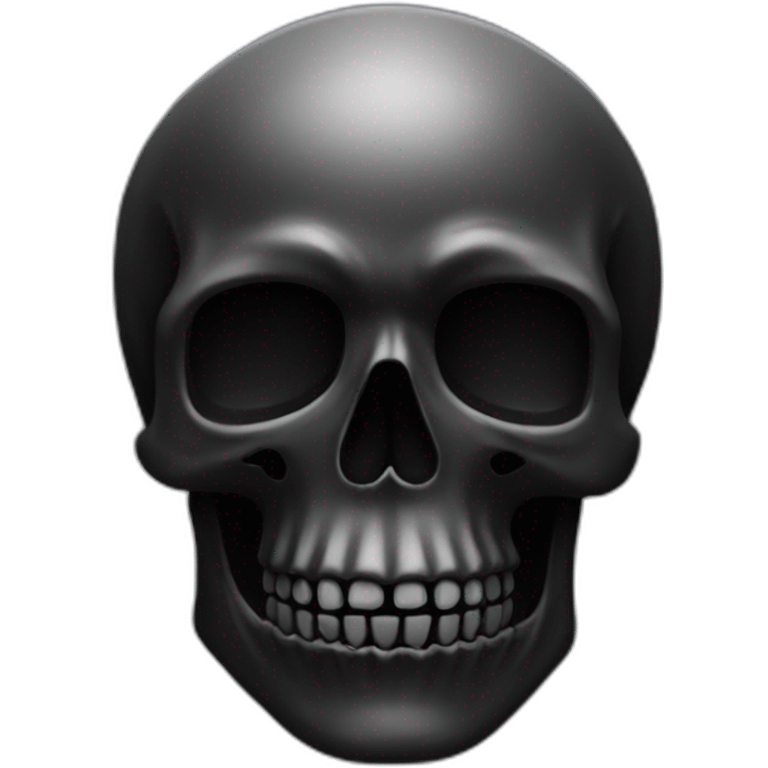 deep black skull emoji