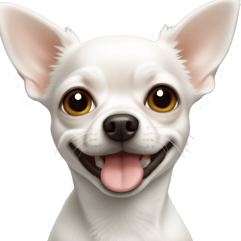 White chihuahua  emoji