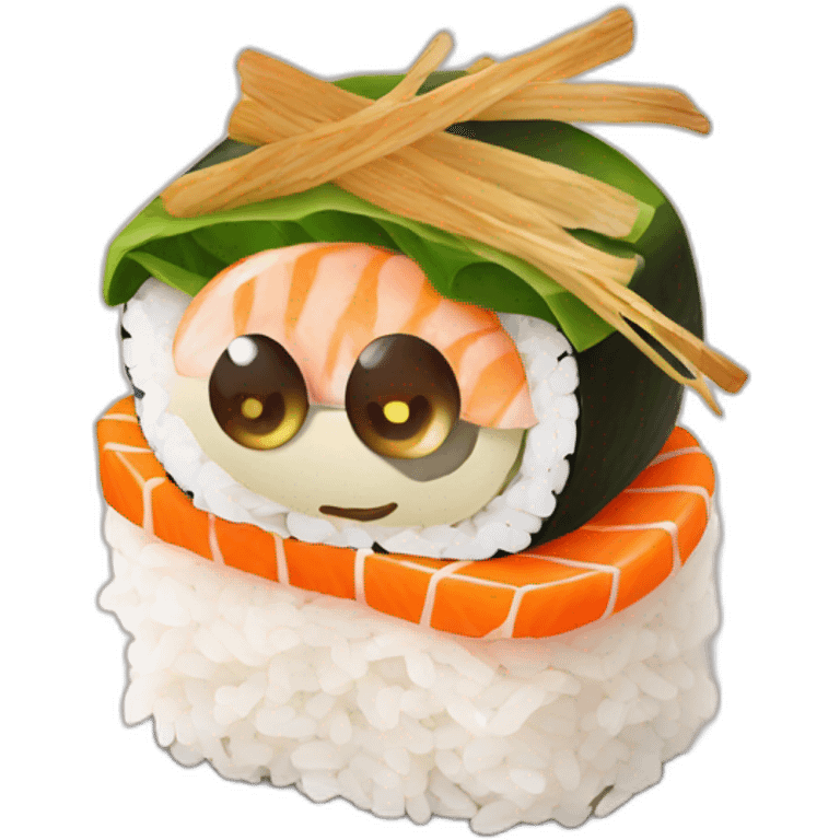 Sushi with dried onion emoji