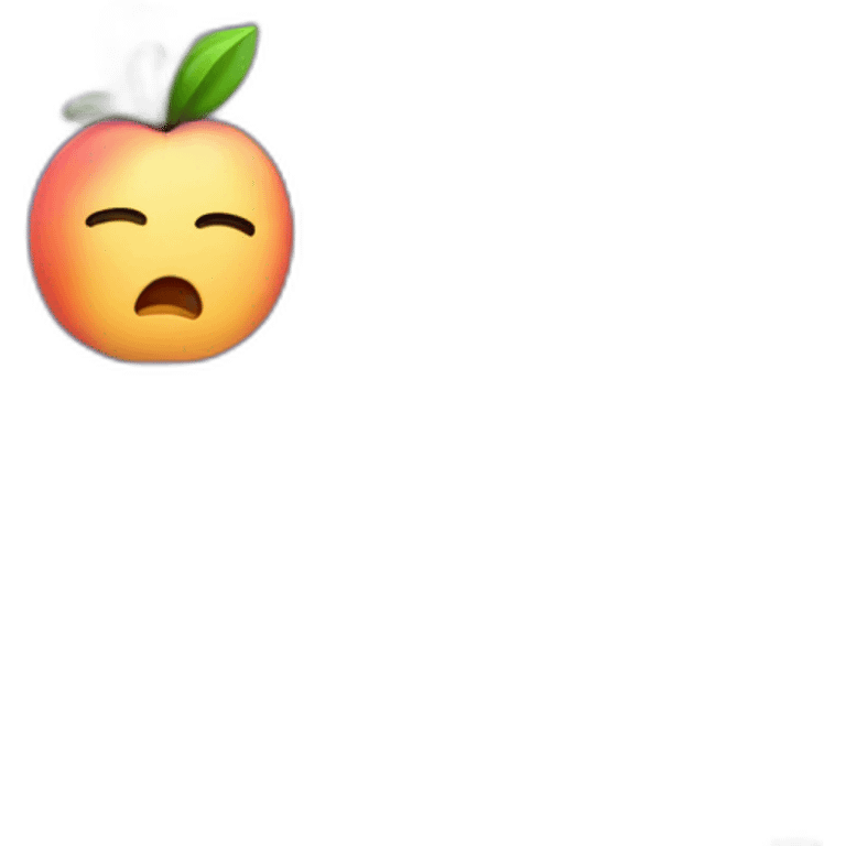 peach,crying emoji