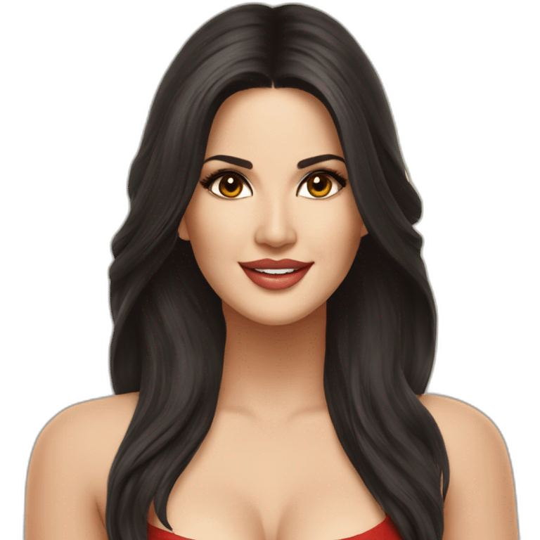 Sunny leone long hair emoji