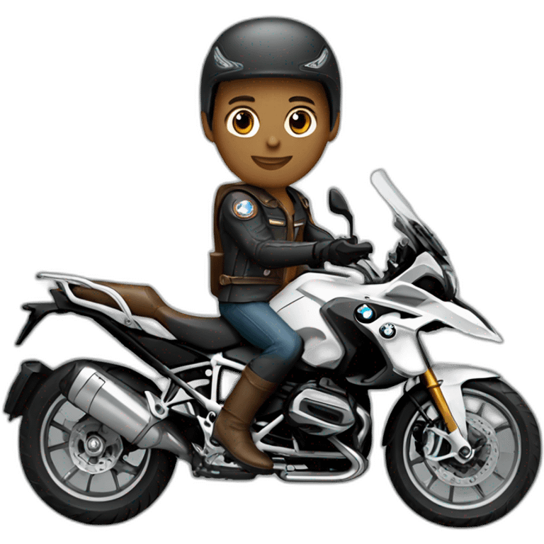 Bmw motorcycle rider emoji