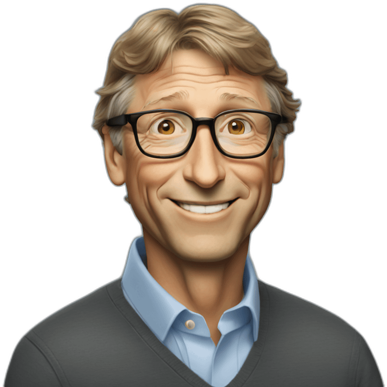 Tall bill gates emoji