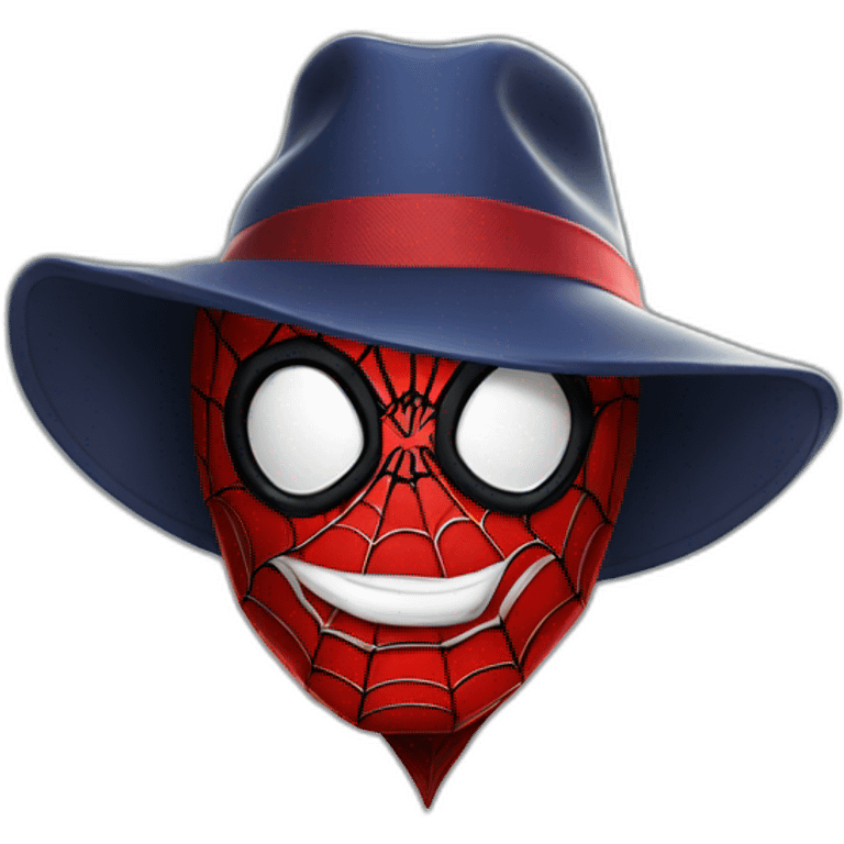 Spider-man in the hat emoji