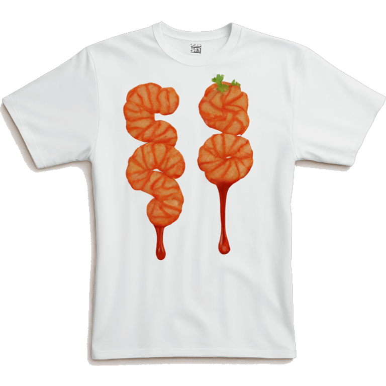 korean tshirt is stained by kimchi emoji