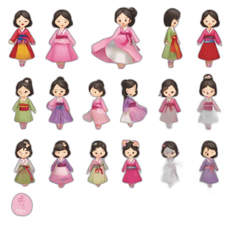 girl korean hanbok emoji