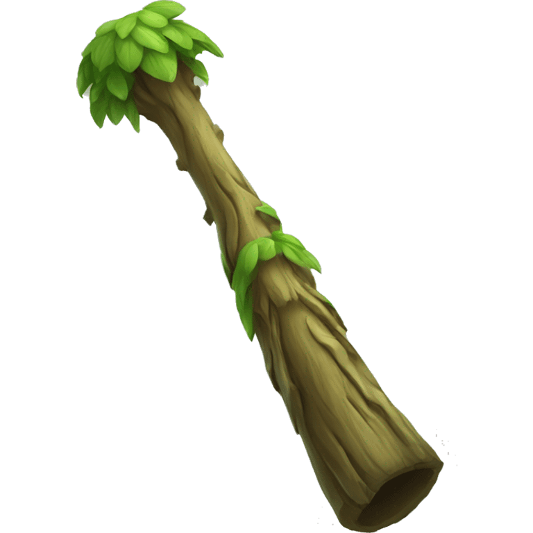 druid staff with green top emoji