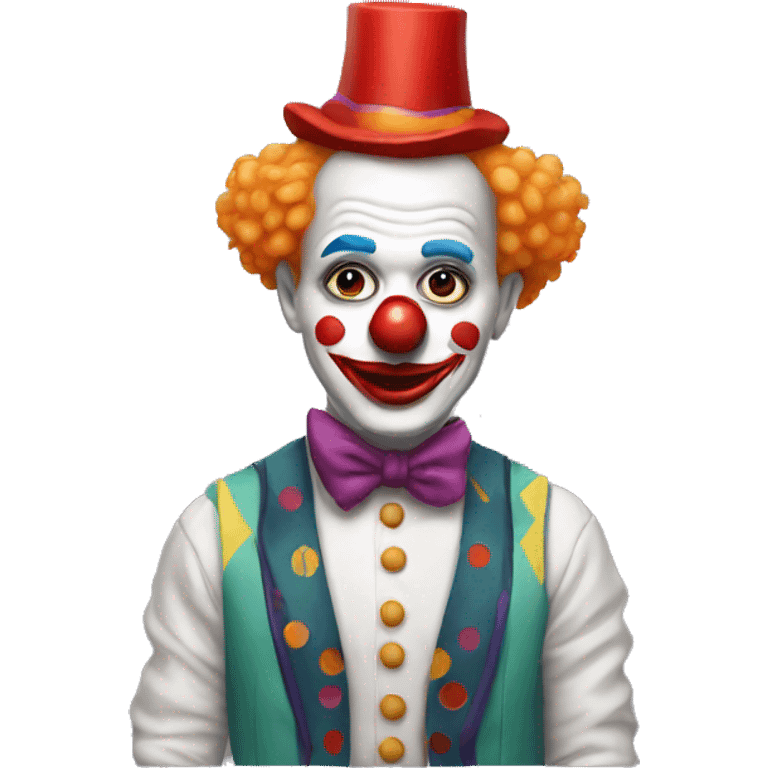 Clown in pop emoji