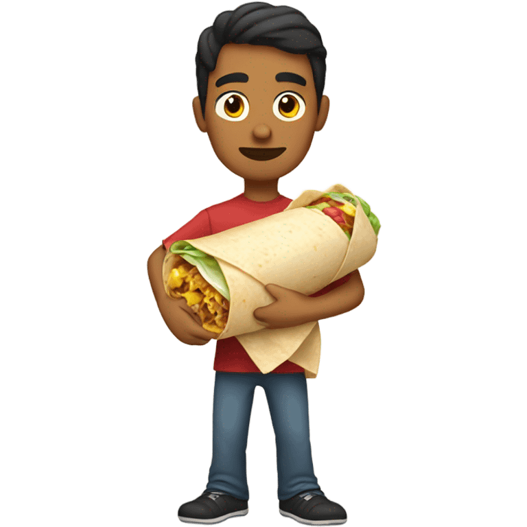 Mexican holding burrito emoji