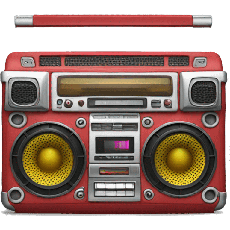 Christmas boombox emoji