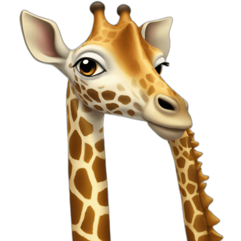 Girafe et méduse emoji