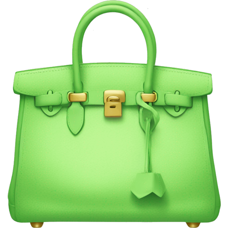 Light green birkin bag emoji