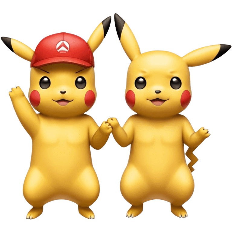 ￼ Pikachu and ash emoji