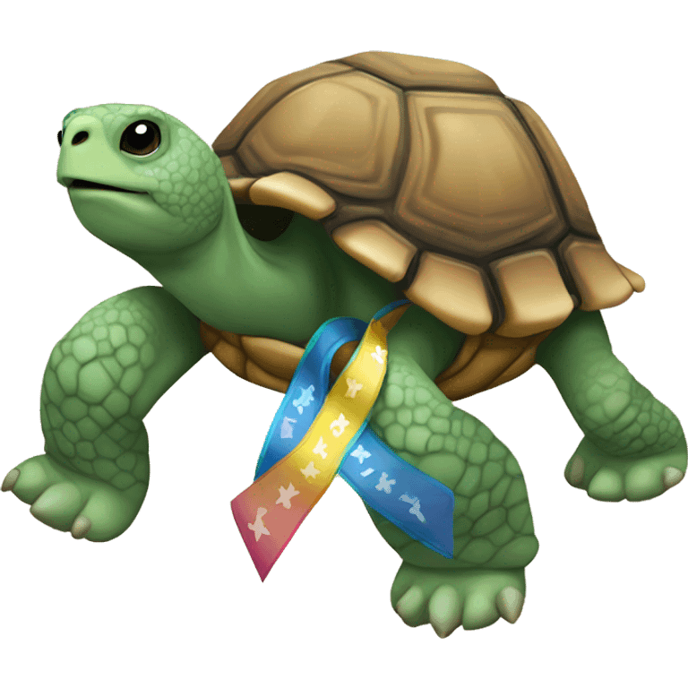 tortoise with ribbons emoji