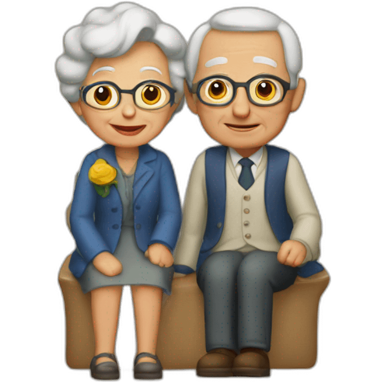 pareja de ancianos emoji