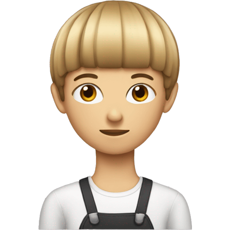 A bowl cut  emoji