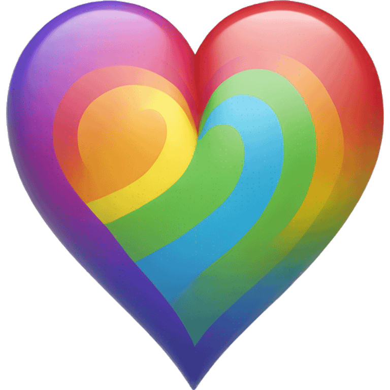 Rainbow heart emoji