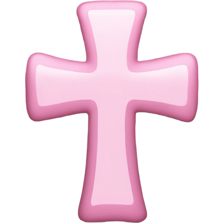 light pink cross  emoji