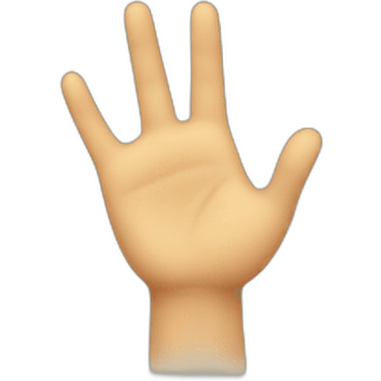 v shape hand emoji