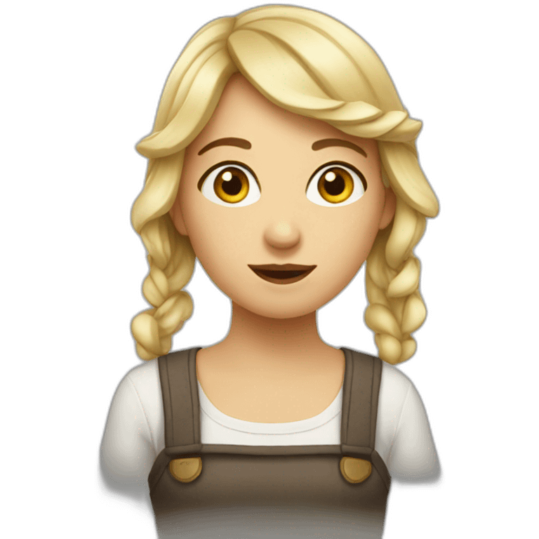 unfunny french girl emoji