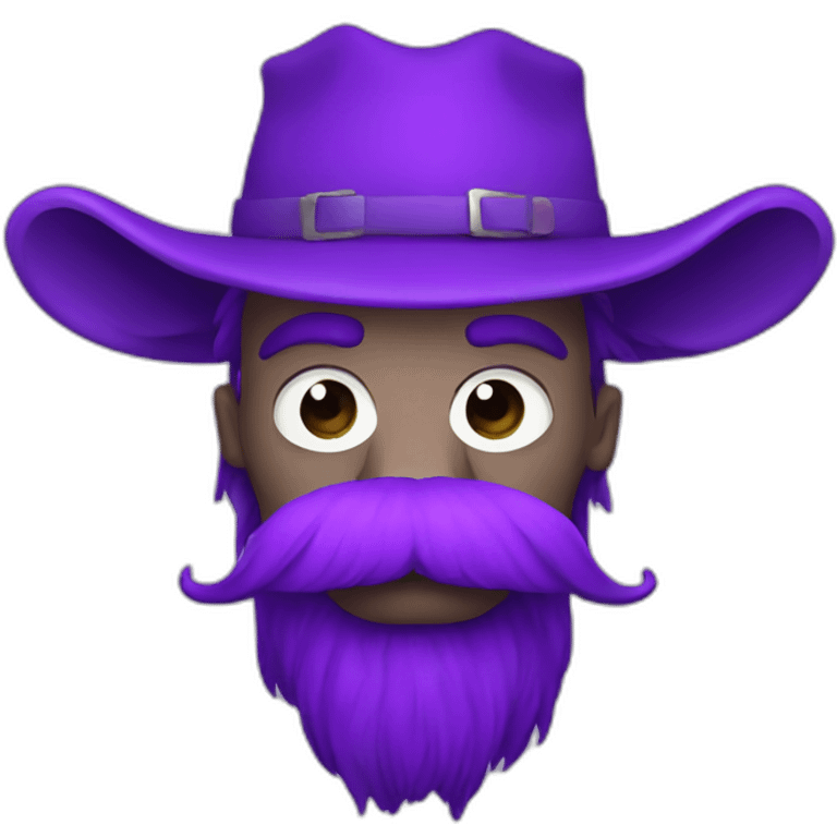 purple yak moustache emoji