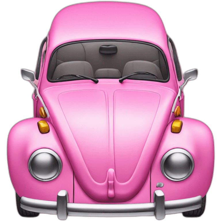 pink volkswagen beetle emoji