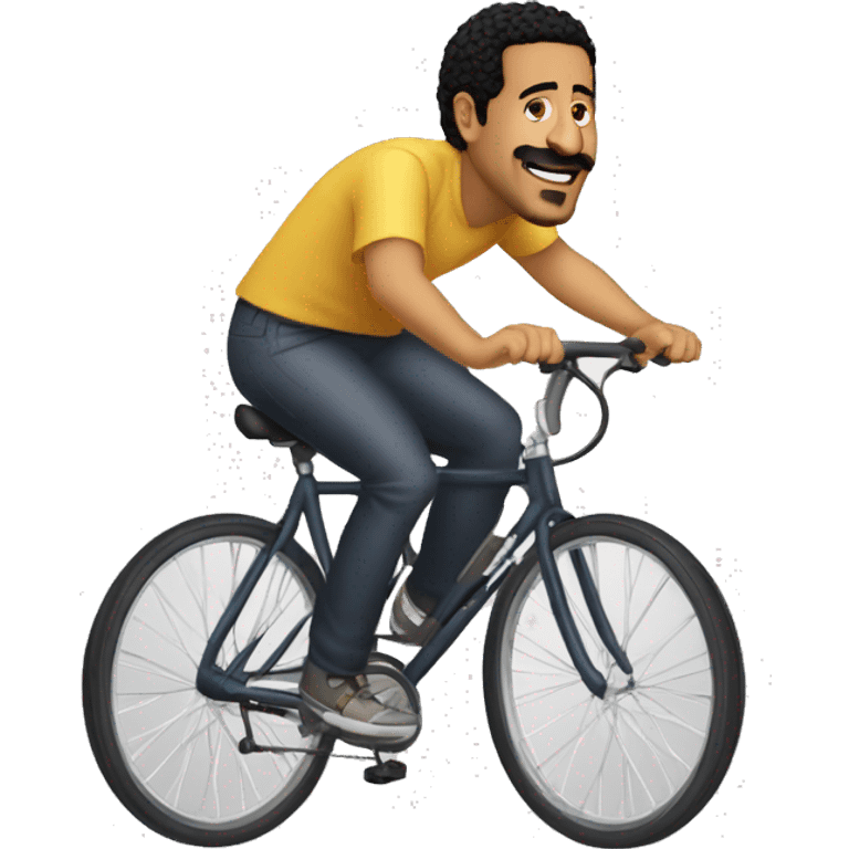 Cheb Khaled sur un velo emoji