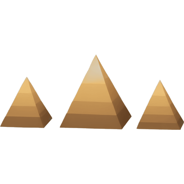 minimalistic pyramids emoji