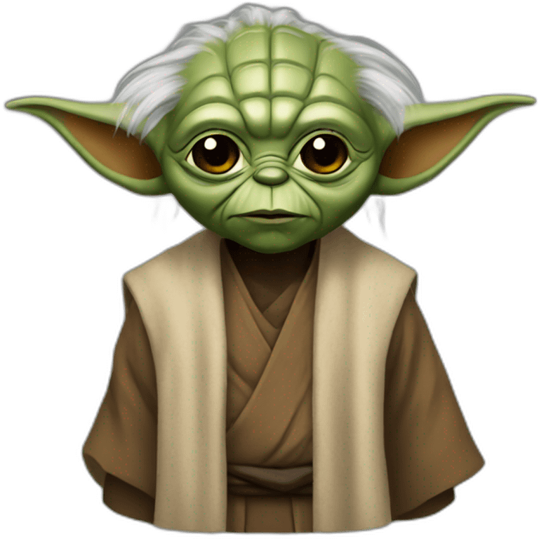 Brown skin yoda emoji