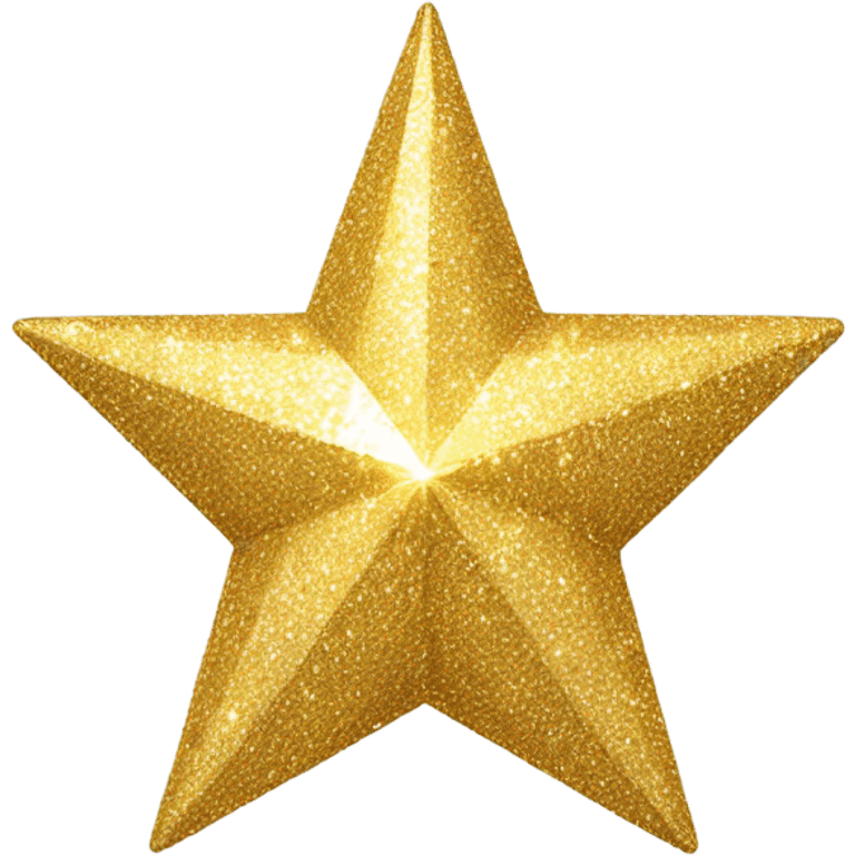 glittery gold star emoji