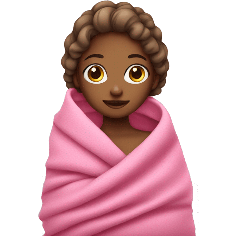 Pink blanket girl emoji