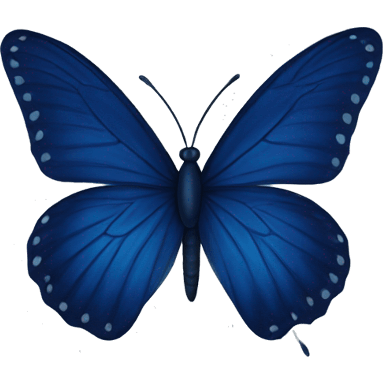 Navy blue butterfly  emoji