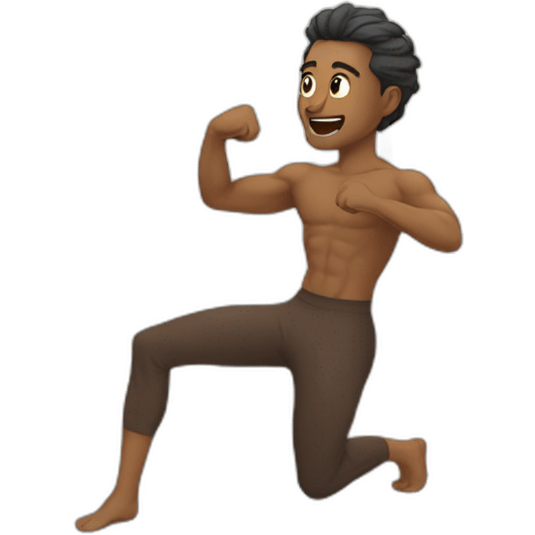 akahda excersise by man emoji