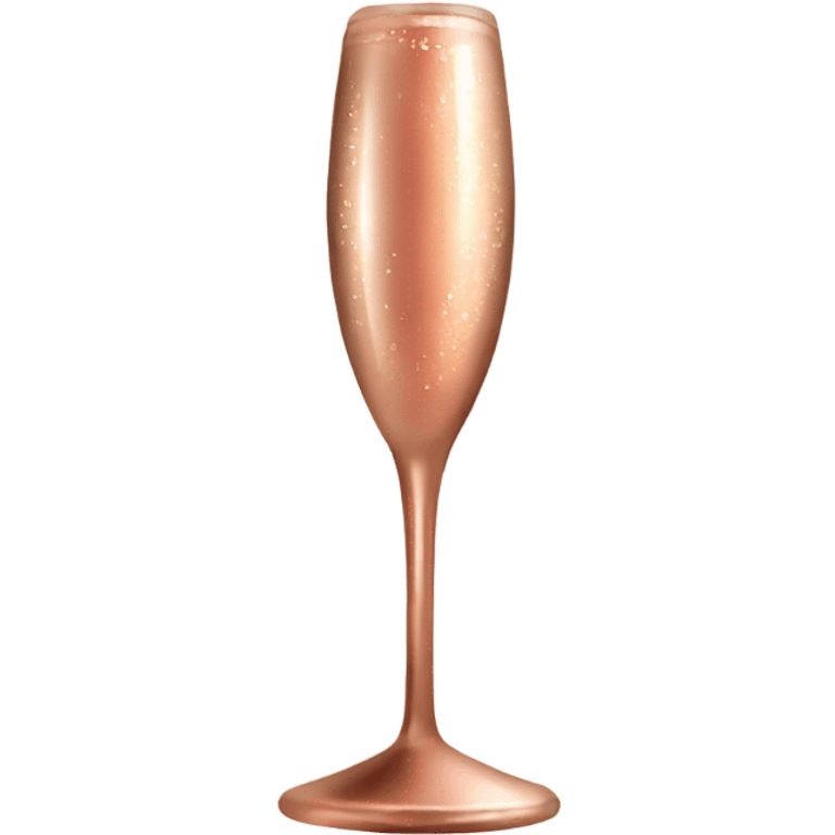 Rose gold color champagne emoji